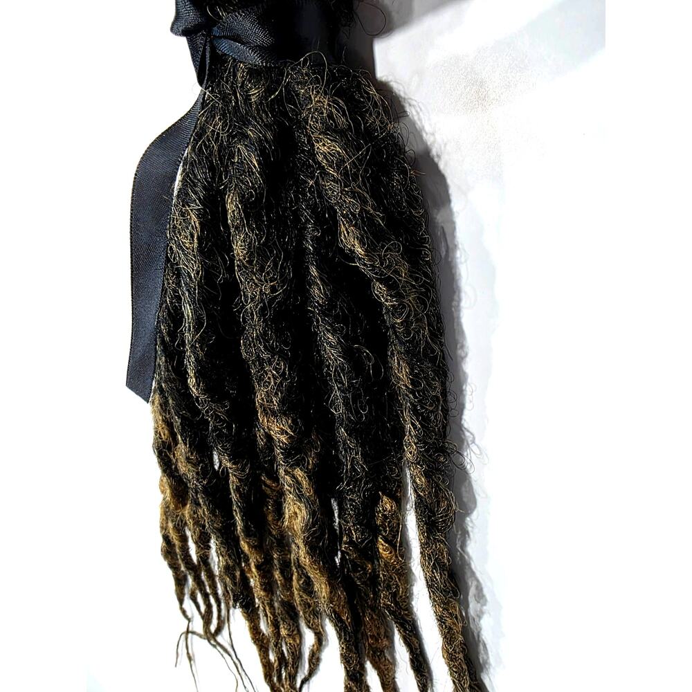 15 SE Single Ended Synthetic Dreads Dreadlocks Hair Extensions Dark Brown Ombre